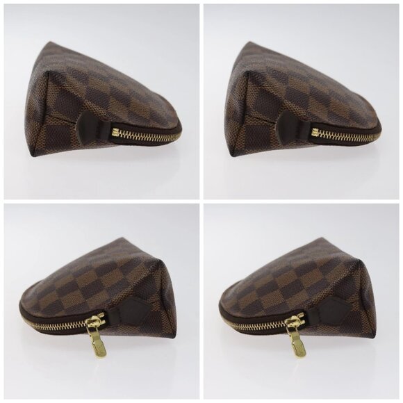 LOUIS VUITTON Damier Ebene Pochette Cosmetic PM Pouch N47516 LV Auth BD2195 - Picture 16 of 16